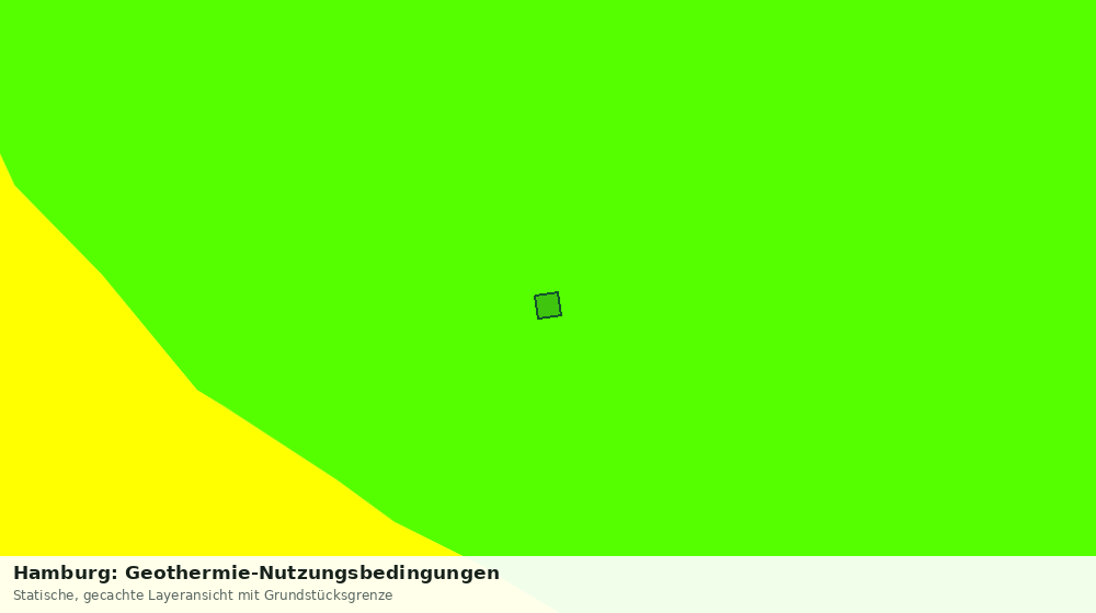 Statische Kartenansicht: Hamburg: Geothermie-Nutzungsbedingungen