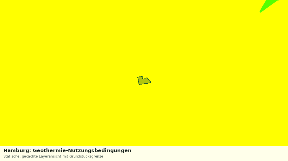 Statische Kartenansicht: Hamburg: Geothermie-Nutzungsbedingungen