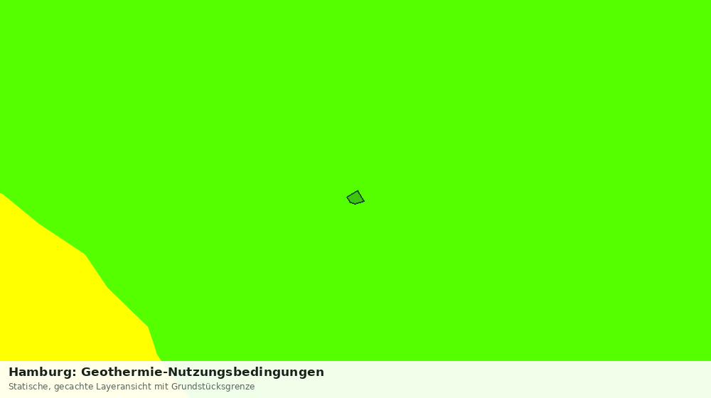 Statische Kartenansicht: Hamburg: Geothermie-Nutzungsbedingungen