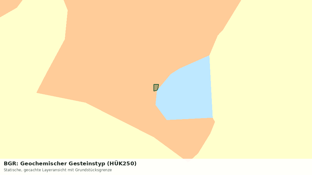 Statische Kartenansicht: BGR: Geochemischer Gesteinstyp (HÜK250)