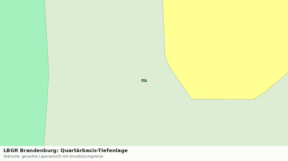 Statische Kartenansicht: LBGR Brandenburg: Quartärbasis-Tiefenlage
