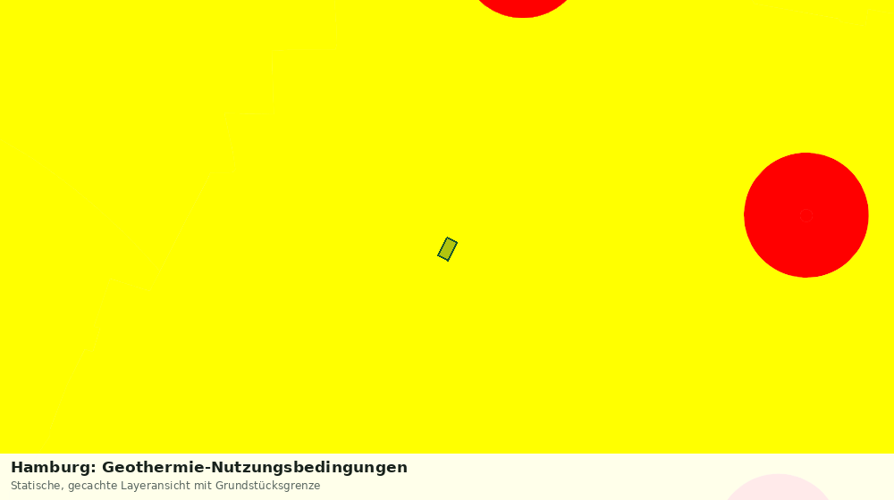 Statische Kartenansicht: Hamburg: Geothermie-Nutzungsbedingungen