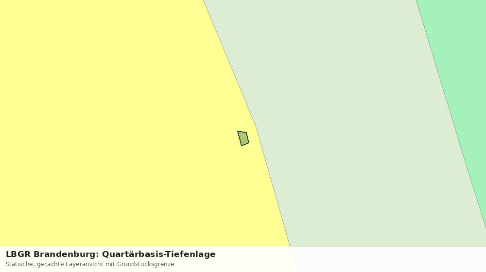 Statische Kartenansicht: LBGR Brandenburg: Quartärbasis-Tiefenlage