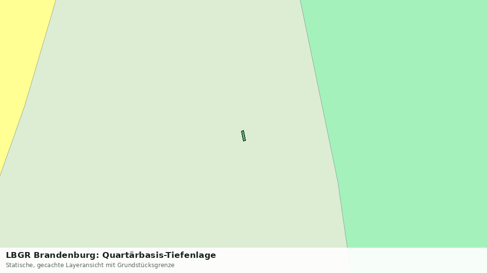 Statische Kartenansicht: LBGR Brandenburg: Quartärbasis-Tiefenlage