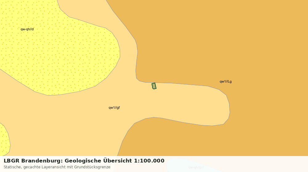 Statische Kartenansicht: LBGR Brandenburg: Geologische Übersicht 1:100.000