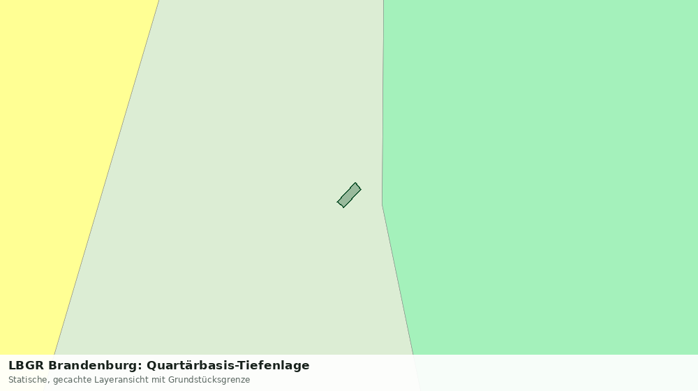 Statische Kartenansicht: LBGR Brandenburg: Quartärbasis-Tiefenlage
