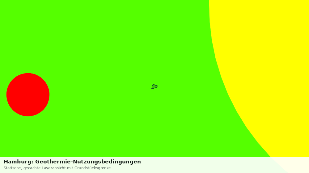 Statische Kartenansicht: Hamburg: Geothermie-Nutzungsbedingungen
