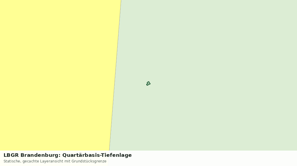 Statische Kartenansicht: LBGR Brandenburg: Quartärbasis-Tiefenlage