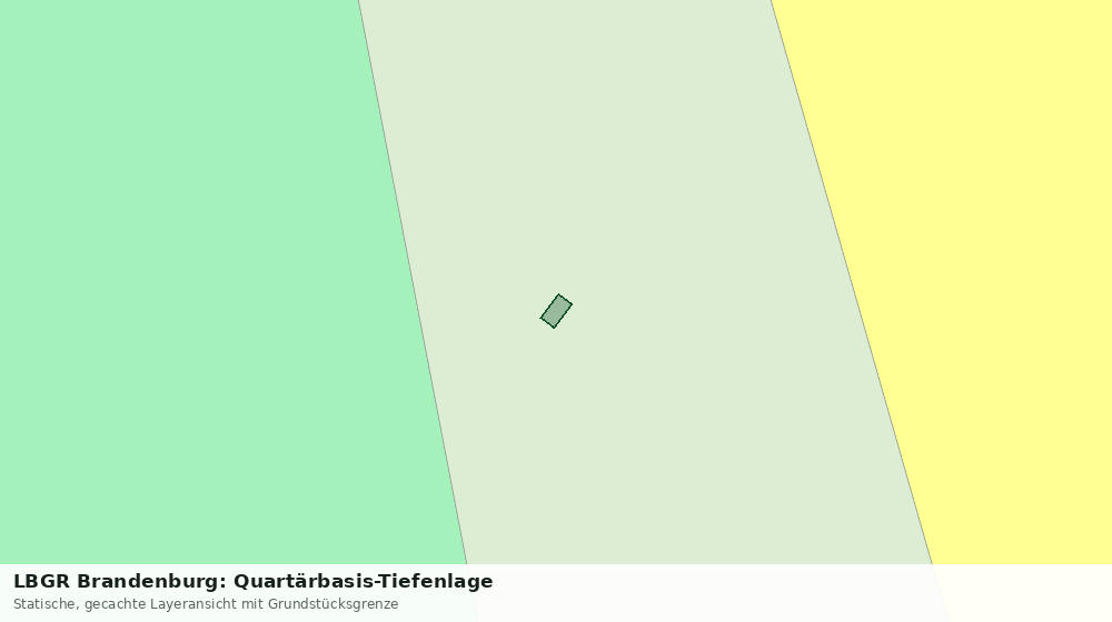 Statische Kartenansicht: LBGR Brandenburg: Quartärbasis-Tiefenlage