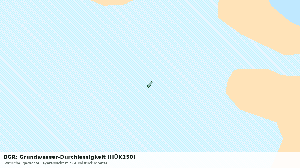 Statische Kartenansicht: BGR: Grundwasser-Durchlässigkeit (HÜK250)