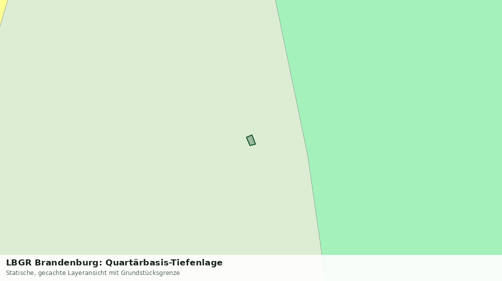 Statische Kartenansicht: LBGR Brandenburg: Quartärbasis-Tiefenlage