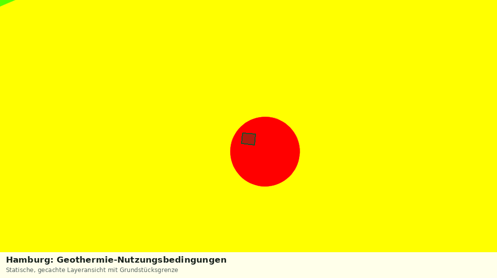 Statische Kartenansicht: Hamburg: Geothermie-Nutzungsbedingungen