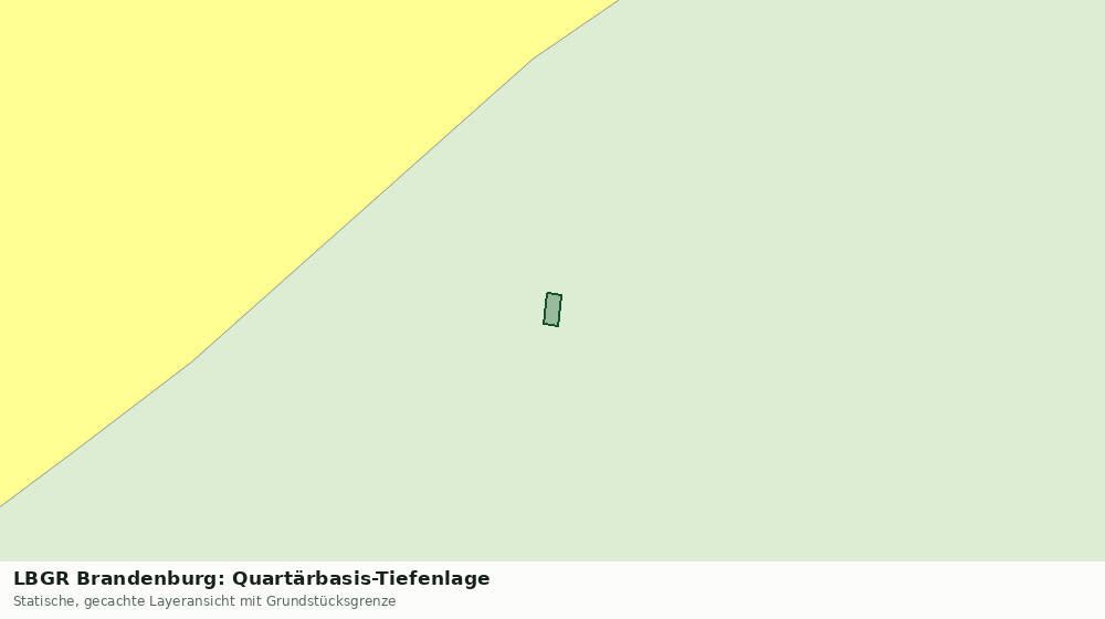 Statische Kartenansicht: LBGR Brandenburg: Quartärbasis-Tiefenlage