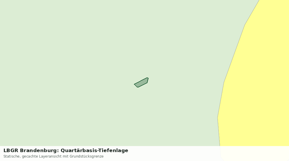 Statische Kartenansicht: LBGR Brandenburg: Quartärbasis-Tiefenlage