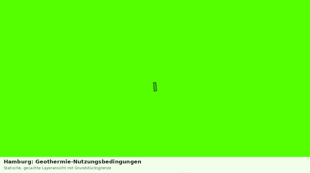 Statische Kartenansicht: Hamburg: Geothermie-Nutzungsbedingungen