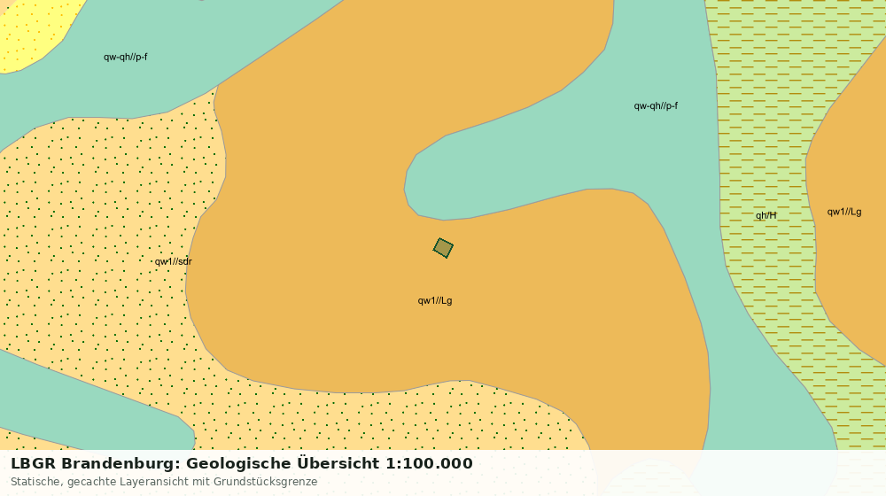 Statische Kartenansicht: LBGR Brandenburg: Geologische Übersicht 1:100.000