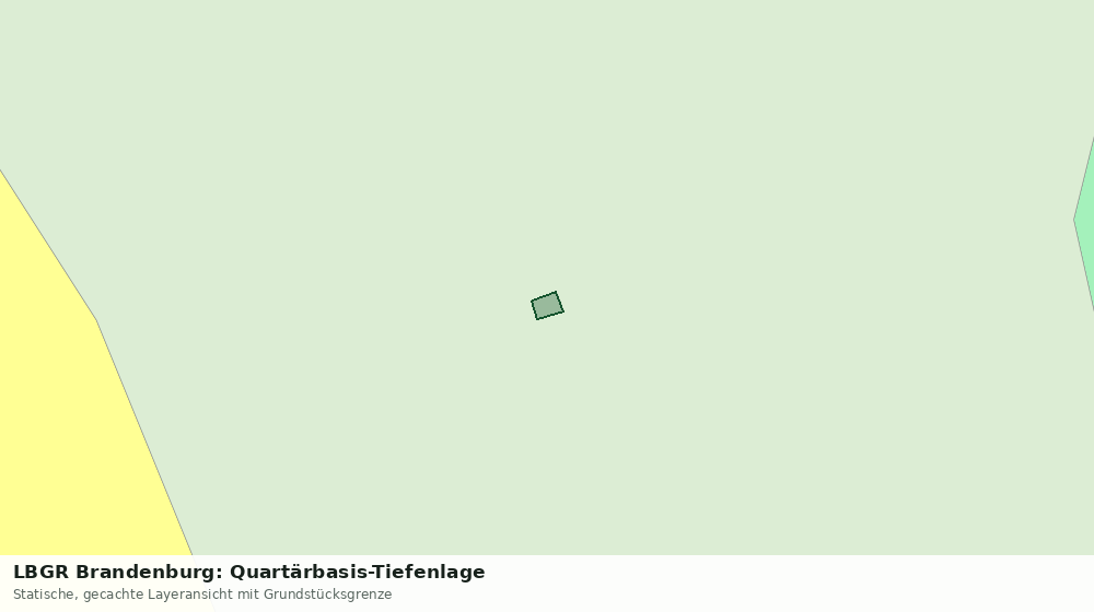 Statische Kartenansicht: LBGR Brandenburg: Quartärbasis-Tiefenlage