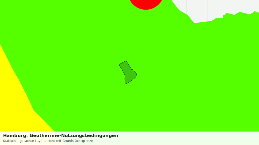 Statische Kartenansicht: Hamburg: Geothermie-Nutzungsbedingungen