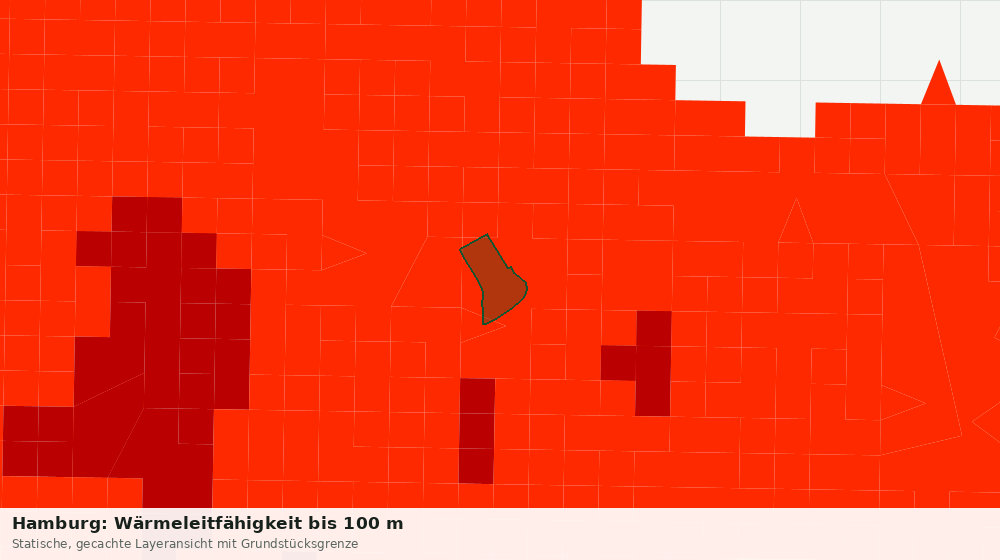 Statische Kartenansicht: Hamburg: Wärmeleitfähigkeit bis 100 m