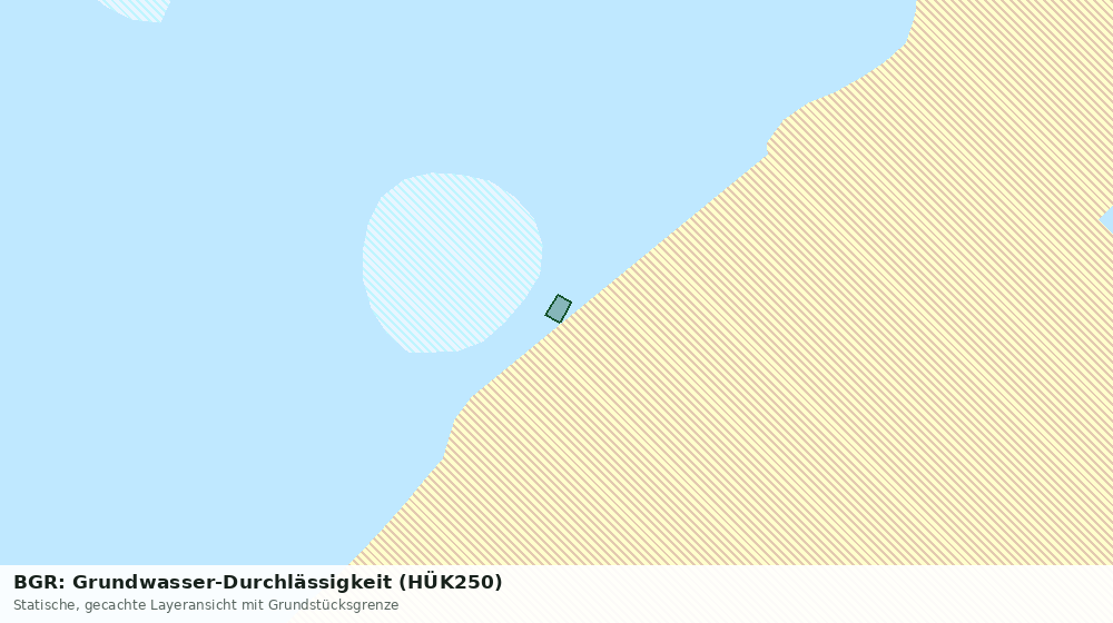 Statische Kartenansicht: BGR: Grundwasser-Durchlässigkeit (HÜK250)