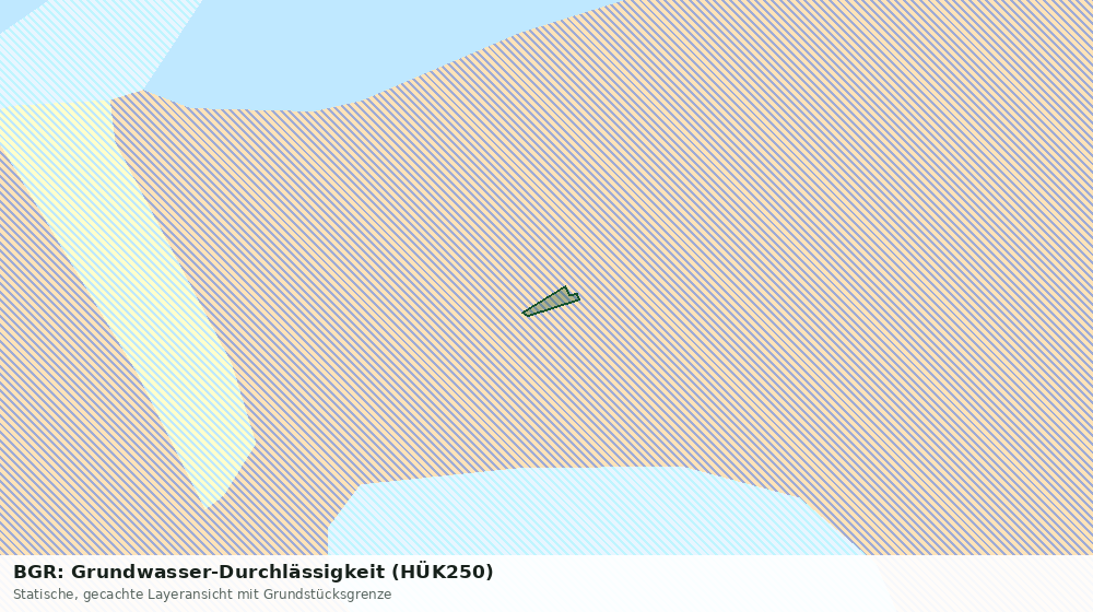 Statische Kartenansicht: BGR: Grundwasser-Durchlässigkeit (HÜK250)