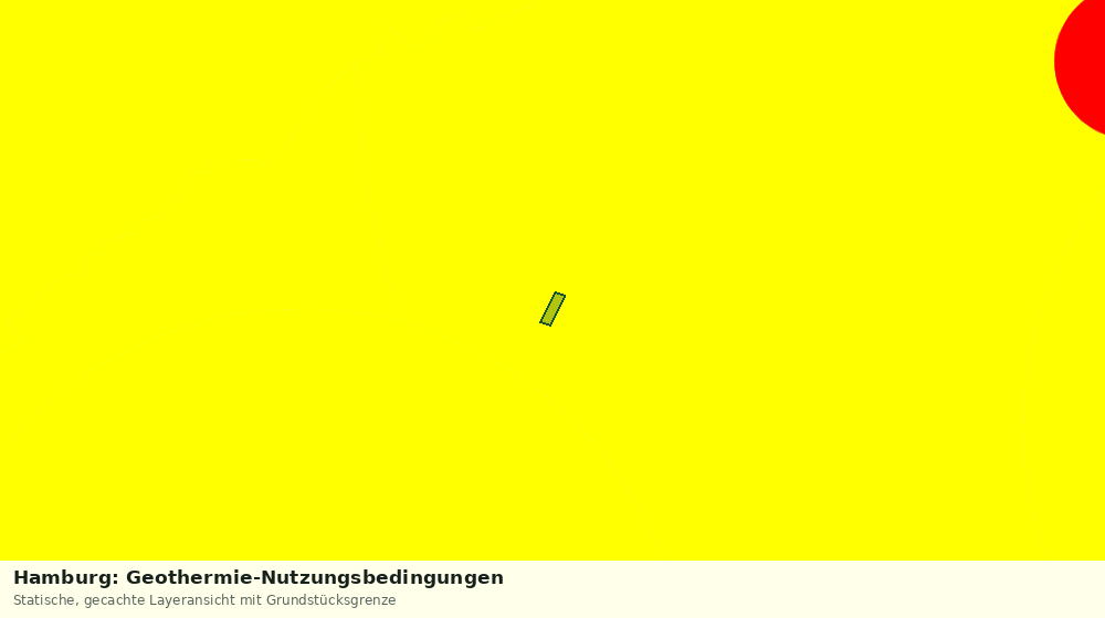 Statische Kartenansicht: Hamburg: Geothermie-Nutzungsbedingungen