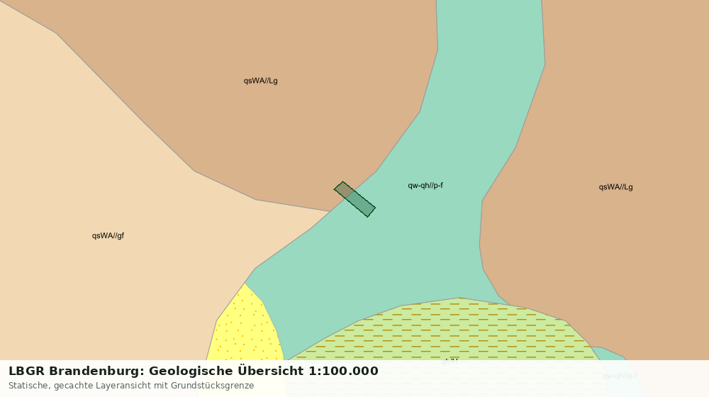 Statische Kartenansicht: LBGR Brandenburg: Geologische Übersicht 1:100.000