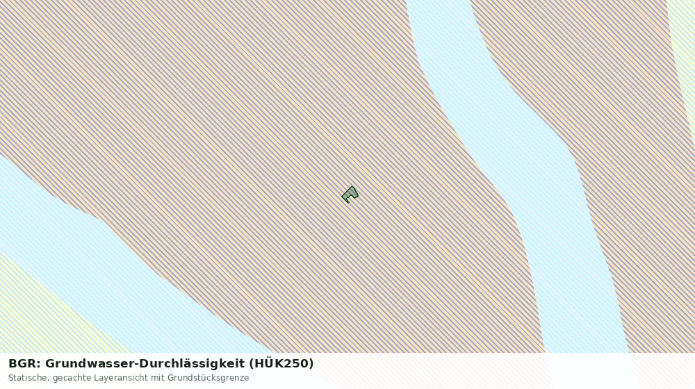 Statische Kartenansicht: BGR: Grundwasser-Durchlässigkeit (HÜK250)