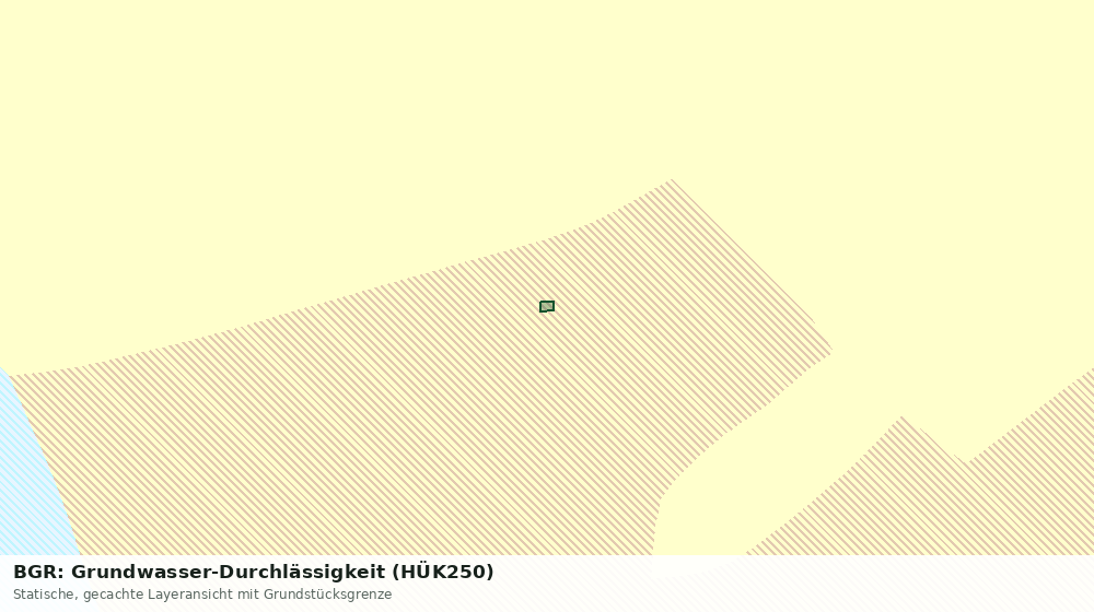 Statische Kartenansicht: BGR: Grundwasser-Durchlässigkeit (HÜK250)