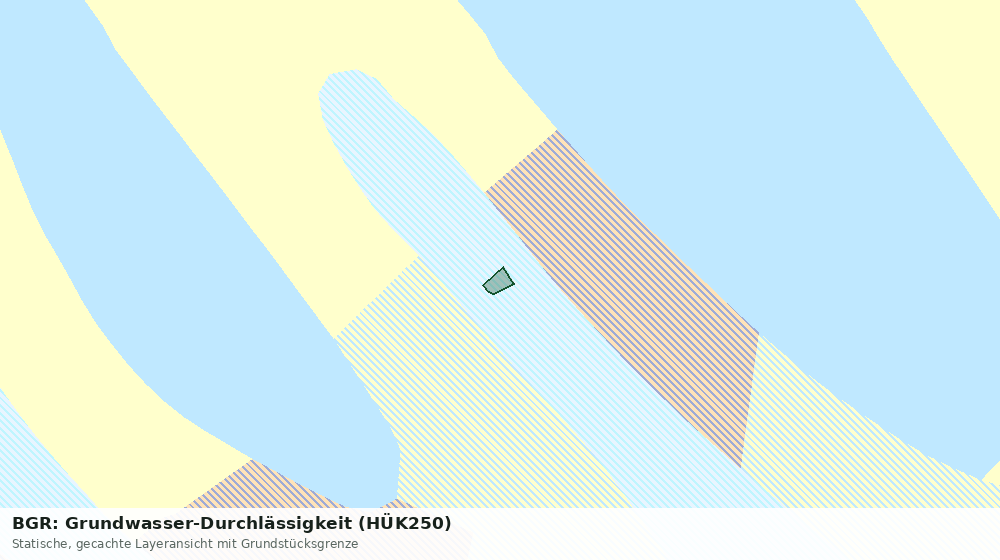Statische Kartenansicht: BGR: Grundwasser-Durchlässigkeit (HÜK250)