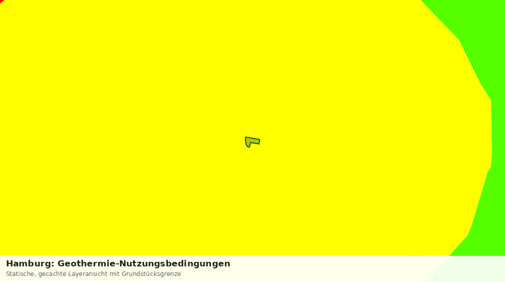 Statische Kartenansicht: Hamburg: Geothermie-Nutzungsbedingungen