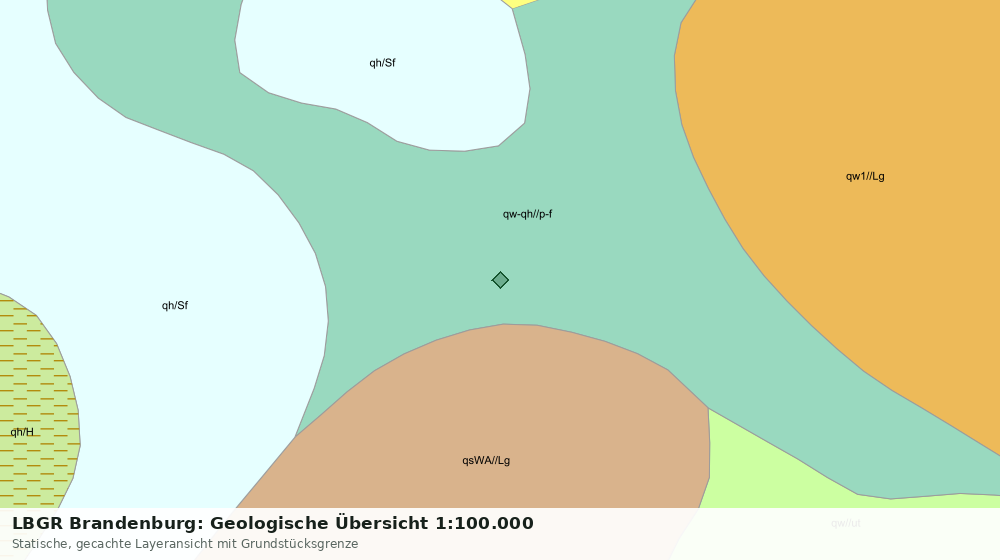 Statische Kartenansicht: LBGR Brandenburg: Geologische Übersicht 1:100.000