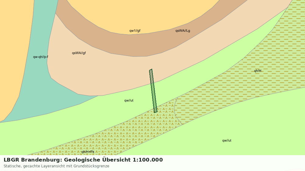 Statische Kartenansicht: LBGR Brandenburg: Geologische Übersicht 1:100.000