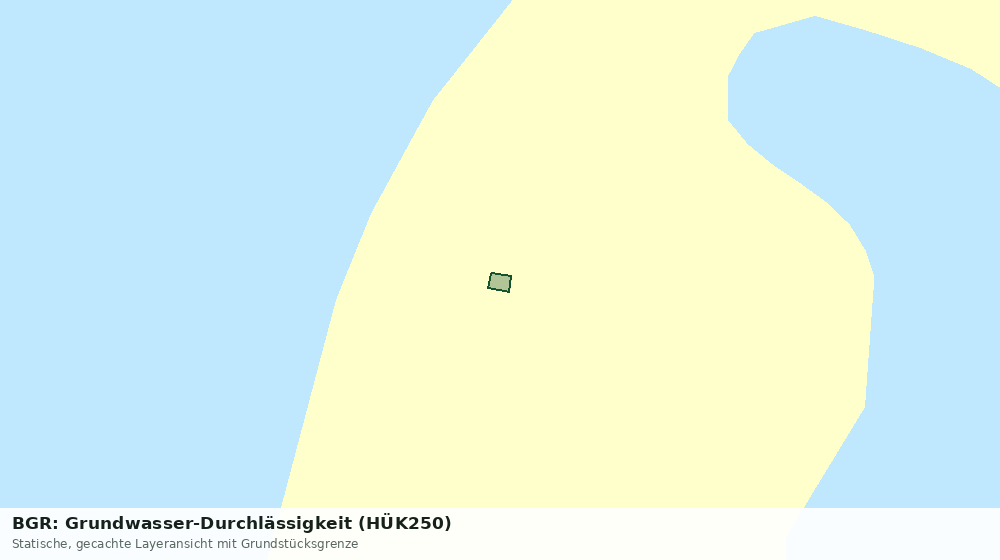 Statische Kartenansicht: BGR: Grundwasser-Durchlässigkeit (HÜK250)