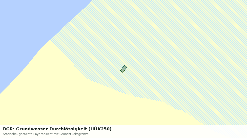 Statische Kartenansicht: BGR: Grundwasser-Durchlässigkeit (HÜK250)