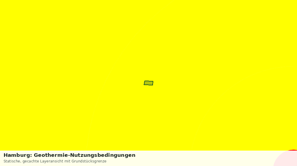 Statische Kartenansicht: Hamburg: Geothermie-Nutzungsbedingungen
