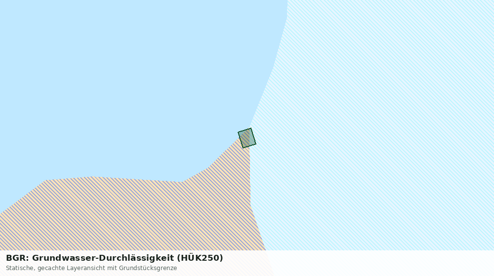 Statische Kartenansicht: BGR: Grundwasser-Durchlässigkeit (HÜK250)