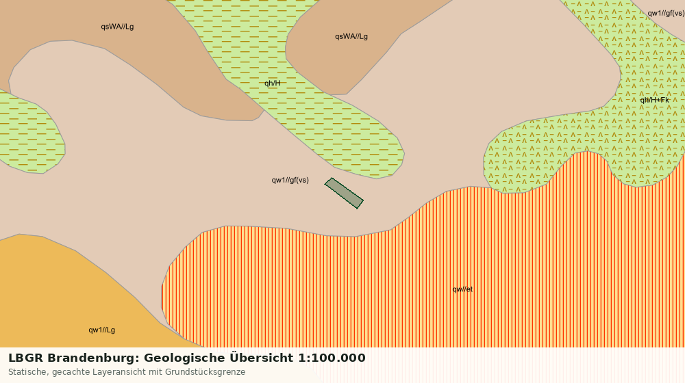 Statische Kartenansicht: LBGR Brandenburg: Geologische Übersicht 1:100.000