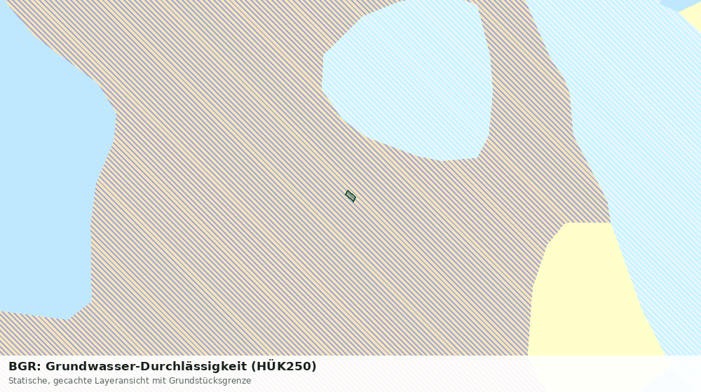 Statische Kartenansicht: BGR: Grundwasser-Durchlässigkeit (HÜK250)