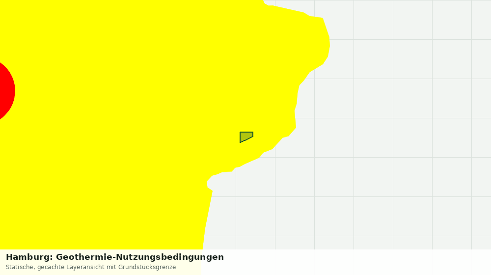 Statische Kartenansicht: Hamburg: Geothermie-Nutzungsbedingungen