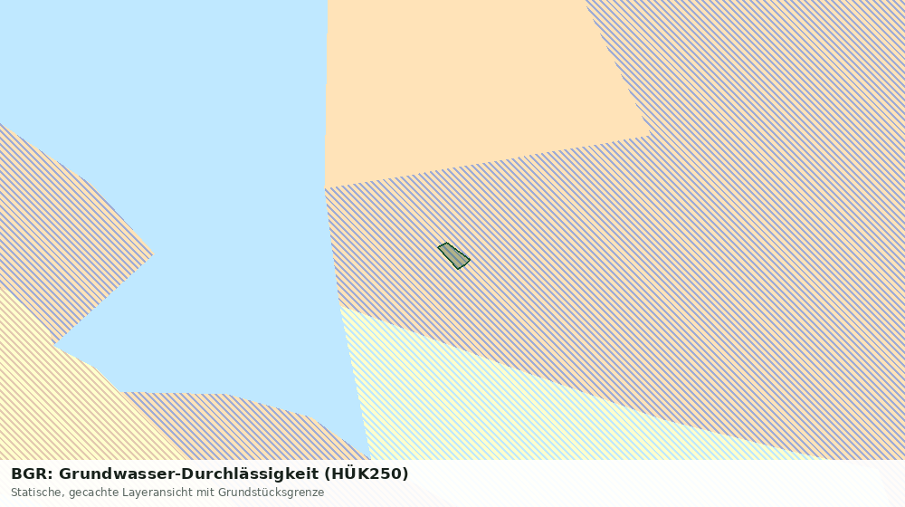 Statische Kartenansicht: BGR: Grundwasser-Durchlässigkeit (HÜK250)