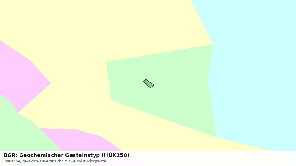 Statische Kartenansicht: BGR: Geochemischer Gesteinstyp (HÜK250)