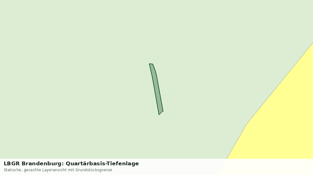 Statische Kartenansicht: LBGR Brandenburg: Quartärbasis-Tiefenlage