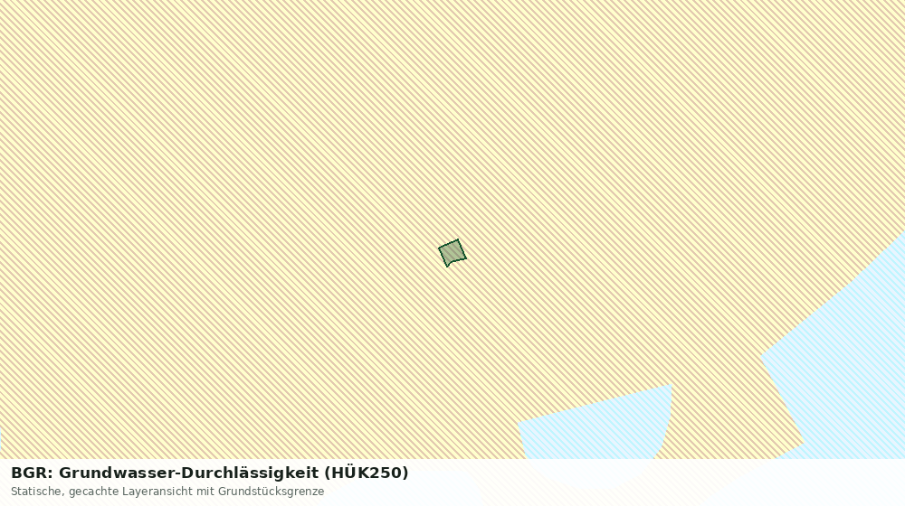 Statische Kartenansicht: BGR: Grundwasser-Durchlässigkeit (HÜK250)