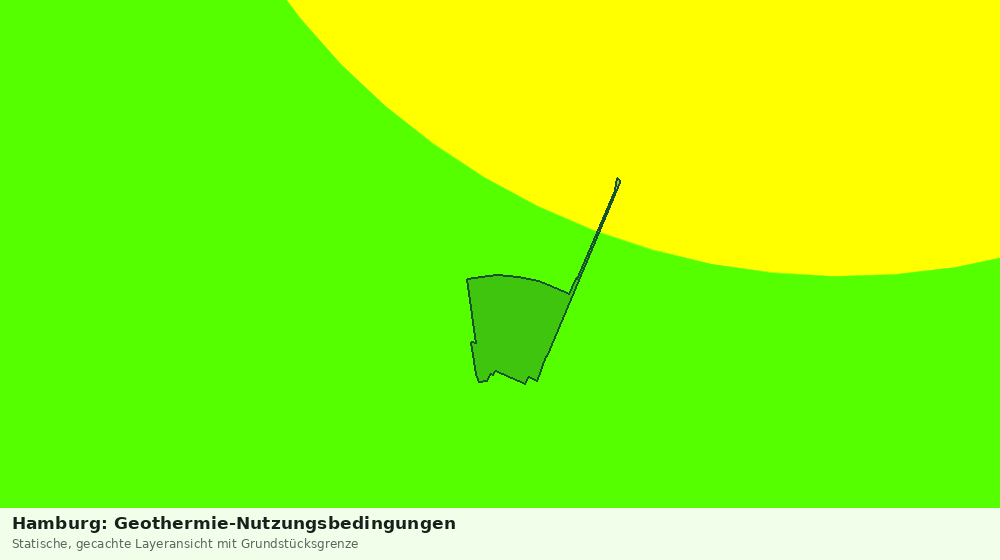 Statische Kartenansicht: Hamburg: Geothermie-Nutzungsbedingungen