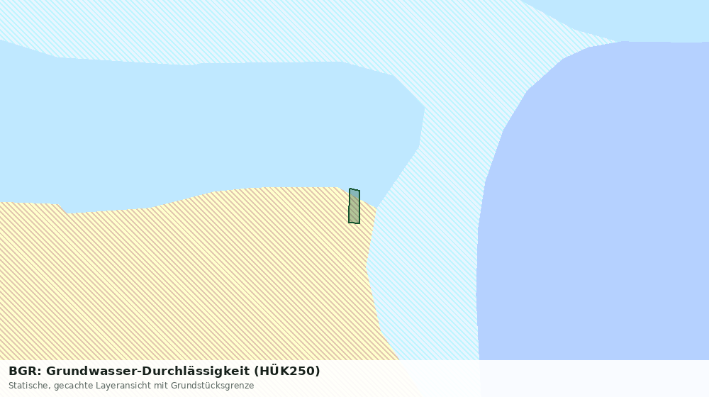 Statische Kartenansicht: BGR: Grundwasser-Durchlässigkeit (HÜK250)