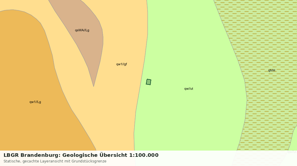 Statische Kartenansicht: LBGR Brandenburg: Geologische Übersicht 1:100.000