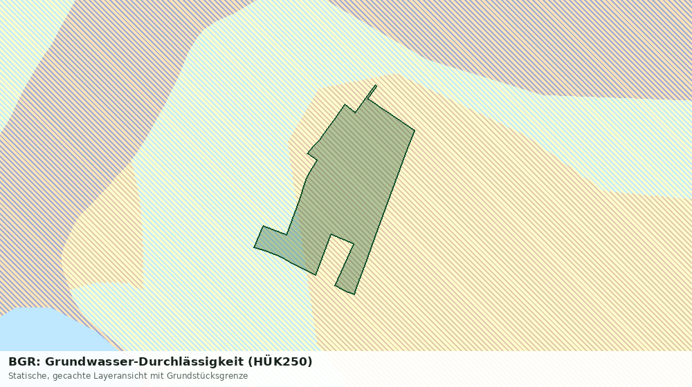 Statische Kartenansicht: BGR: Grundwasser-Durchlässigkeit (HÜK250)