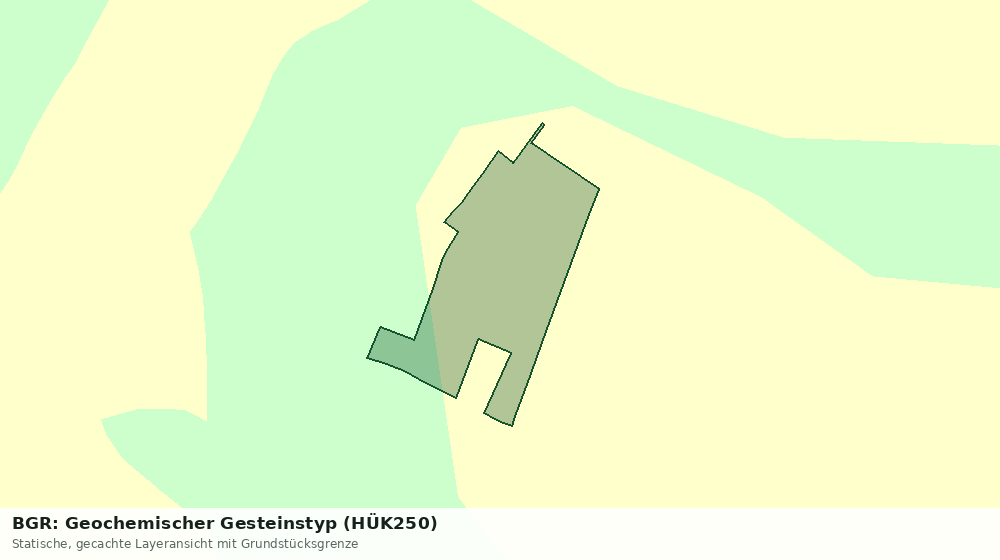 Statische Kartenansicht: BGR: Geochemischer Gesteinstyp (HÜK250)