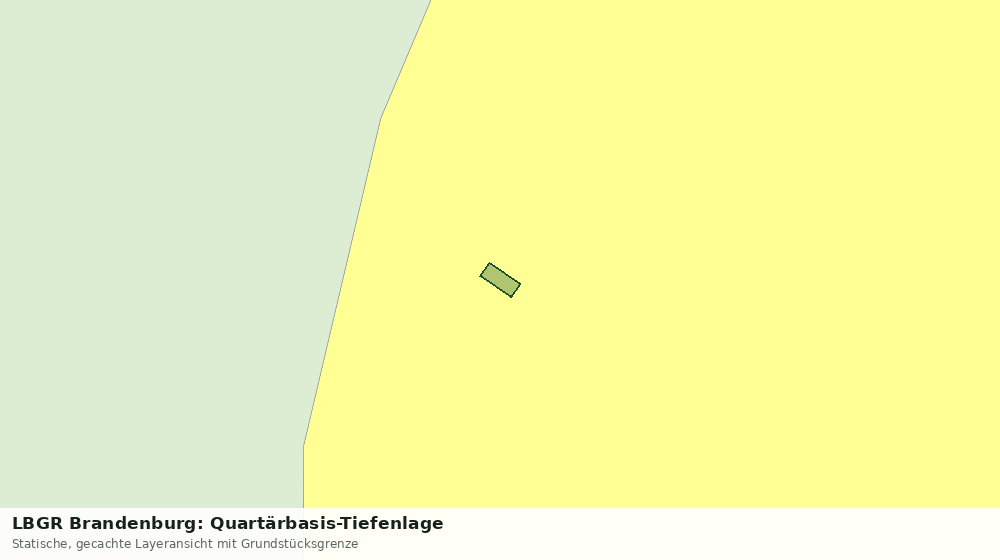 Statische Kartenansicht: LBGR Brandenburg: Quartärbasis-Tiefenlage
